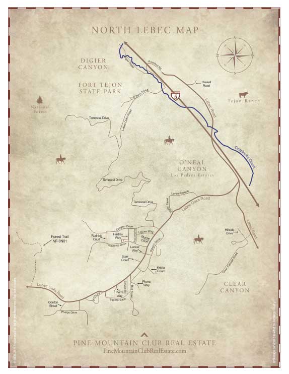 Lebec Map